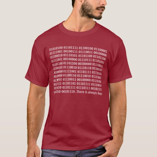 すごいギークバイナリコードメッセージ Tシャツ (正面)