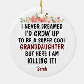 すごいクールお土産をおもしろい殺す セラミックオーナメント (裏面)