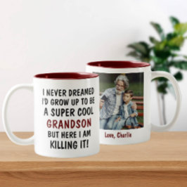 すごいクール写真で殺すカスタム孫 ツートーンマグカップ