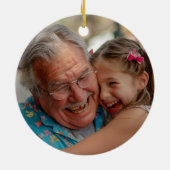 すごいクール孫娘がItを殺す&写真カスタム写真 セラミックオーナメント (裏面)
