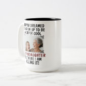 すごいクール孫娘がItを殺す&写真カスタム写真 ツートーンマグカップ (正面左)