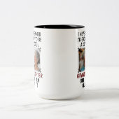 すごいクール孫娘がItを殺す&写真カスタム写真 ツートーンマグカップ (中央)