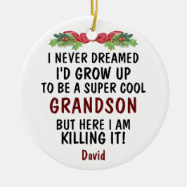 すごいクール孫殺すItと写真カスタム写真 セラミックオーナメント