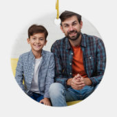 すごいクール孫殺すItと写真カスタム写真 セラミックオーナメント (裏面)