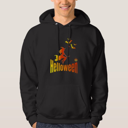 すごいグラフィックと友達のハロウィン パーカ (正面)