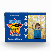 すごいグラーモダンド – パーソナライズ文字、写真、色 フォトブロック (正面)