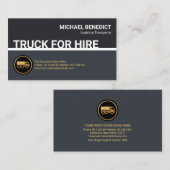 すごいシンプルスタイリッシュ縁ど用トラック 名刺 (正面/裏面)