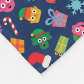 すごいシンプルヌードルアンドパルズホリデイ フリースブランケット (角)