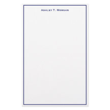 すごいシンプルブルーパーソナライズされたホワイト