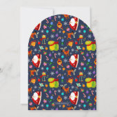 すごいシンプルリミントンウィンターオネダーランド誕生日 招待状 (裏面)