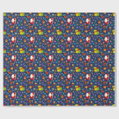 すごいシンプルリミントンホリデーキャラクターパターン ラッピングペーパー (フラット)