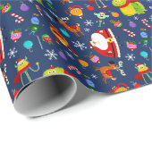 すごいシンプルリミントンホリデーキャラクターパターン ラッピングペーパー (ロールコーナー)