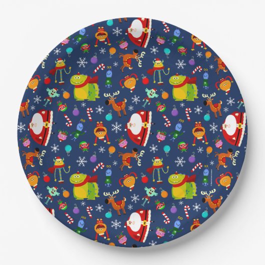 すごいシンプルリミントンホリデーキャラクター ペーパープレート (正面)