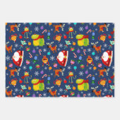 すごいシンプルリミントンホリデーパターン ラッピングペーパーシート (正面2)