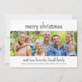 すごいシンプル写真クリスマスカード シーズンカード (正面)