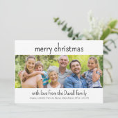 すごいシンプル写真クリスマスカード シーズンカード (スタンド正面)