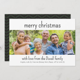 すごいシンプル写真クリスマスカード シーズンカード