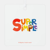 すごいシンプル曲 | カスタムチーシー初めてのクリスマス メタルオーナメント (裏面)