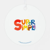 すごいシンプル曲 | カスタムフィニー初めてのクリスマス メタルオーナメント (裏面)