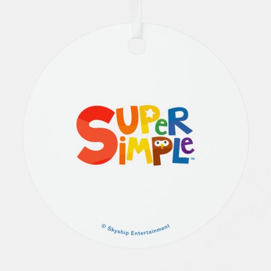 すごいシンプル曲 | カスタムフィニー初めてのクリスマス メタルオーナメント (裏面)