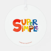 すごいシンプル曲 | カスタム第1クリスマス メタルオーナメント (裏面)