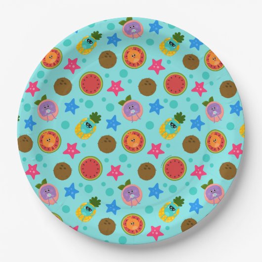 すごいシンプル | ヌスブンブンいう音マー誕生日 ペーパープレート (正面)