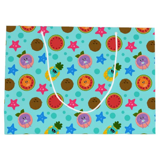 すごいシンプル | ヌスブンブンいう音マー誕生日 ラージペーパーバッグ (裏面)