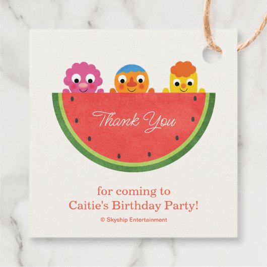 すごいシンプル | ヌードル&パルススイカパーティー フェイバータグ (裏面)