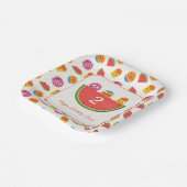 すごいシンプル | ヌードル&パルススイカパーティー ペーパープレート (傾斜あり)