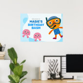 すごいシンプル | ヌードル&パルススイムパーティー ポスター (ホームオフィス)