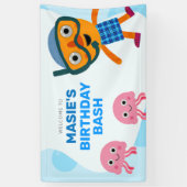 すごいシンプル | ヌードル&パルススイムパーティー 横断幕 (縦)