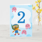 すごいシンプル | ヌードル&パール誕生日 カード (黄色い花)