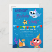 すごいシンプル | フィニーザシャーク海誕生日 ポストカード (正面/裏面)