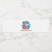 すごいシンプル | フィニーザシャーク紙吹雪誕生日 ペットボトルラベル (シングルラベル)