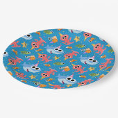 すごいシンプル | フィニーザシャーク紙吹雪誕生日 ペーパープレート (アングル)