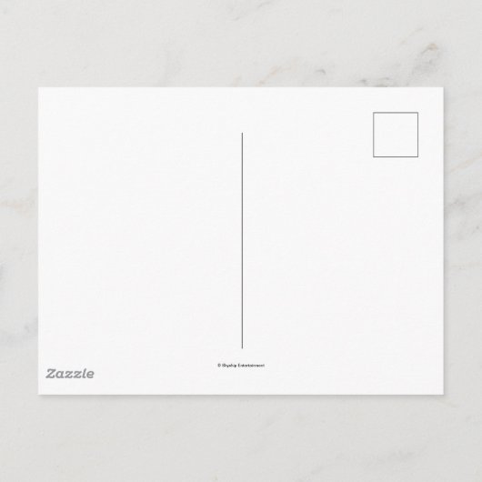 すごいシンプル | フィニーザシャーク紙吹雪誕生日 ポストカード (裏面)