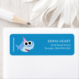 すごいシンプル | フィニーザシャーク紙吹雪誕生日 ラベル