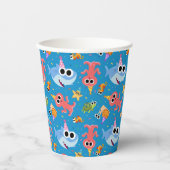 すごいシンプル | フィニーザシャーク紙吹雪誕生日 紙コップ (正面)