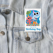 すごいシンプル | フィニーザシャーク紙吹雪誕生日 缶バッジ (インサイチュ)