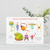 すごいシンプル | ライミングトン誕生日 招待状 (スタンド正面)