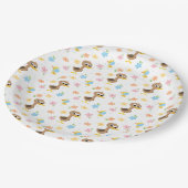 すごいシンプル | 5リトルアヒル少年の赤ちゃんシャワー ペーパープレート (アングル)