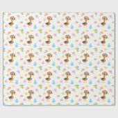 すごいシンプル | 5リトルアヒル少年の赤ちゃんシャワー ラッピングペーパー (フラット)