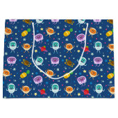 すごいシンプル | Numsブンブンいう音宇宙誕生日 ラージペーパーバッグ (正面)