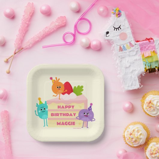 すごいシンプル | Nums宇宙お誕生日ケーキ ペーパープレート (パーティー)