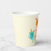 すごいシンプル | Nums宇宙お誕生日ケーキ 紙コップ (正面)