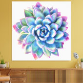 すごいトレンディーの超大型の多肉性ウォールアート キャンバスプリント (インサイチュ (リビング))