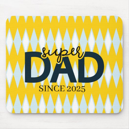 すごいパパの年配アーガイル型 マウスパッド (正面)