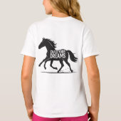 すごいパパの水彩及び夢のTシャツの追跡 Tシャツ (裏面)