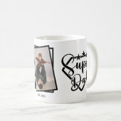 すごいパパカスタムフォト父のギフト コーヒーマグカップ (正面右)