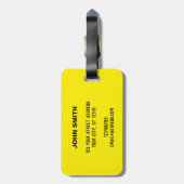 すごいパパカラフル漫画ポップ・アートのー ラゲッジタグ (裏面縦)